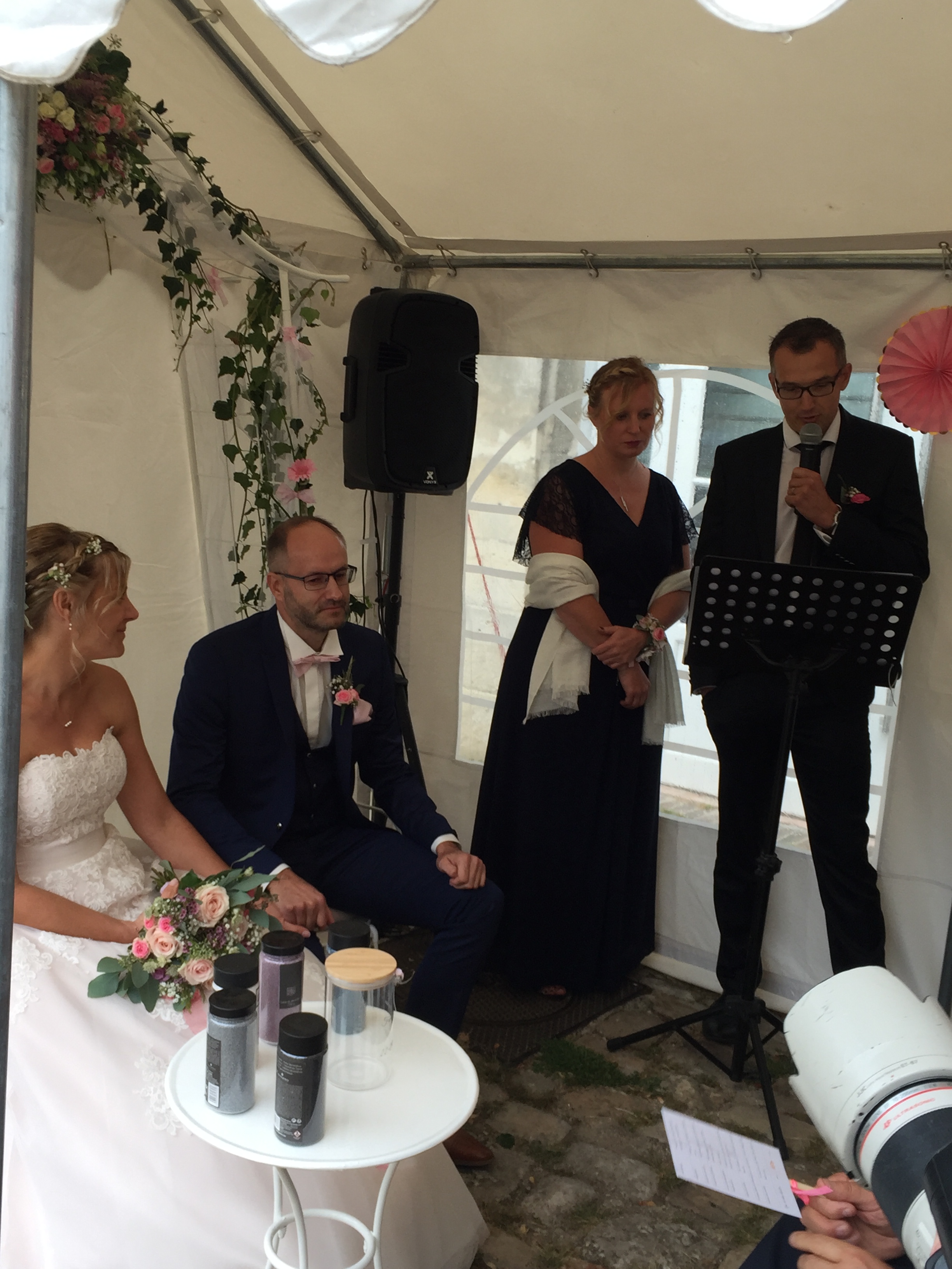 prestation ceremonie laique sonozikloc chateaux d'aramont
